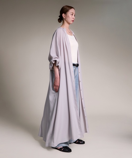 「folka」 長袖ワンピース FREE ライトグレー レディース_画像5