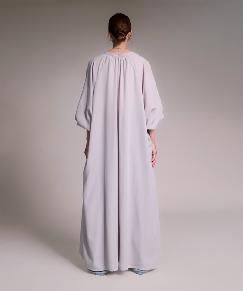 「folka」 長袖ワンピース FREE ライトグレー レディース_画像6