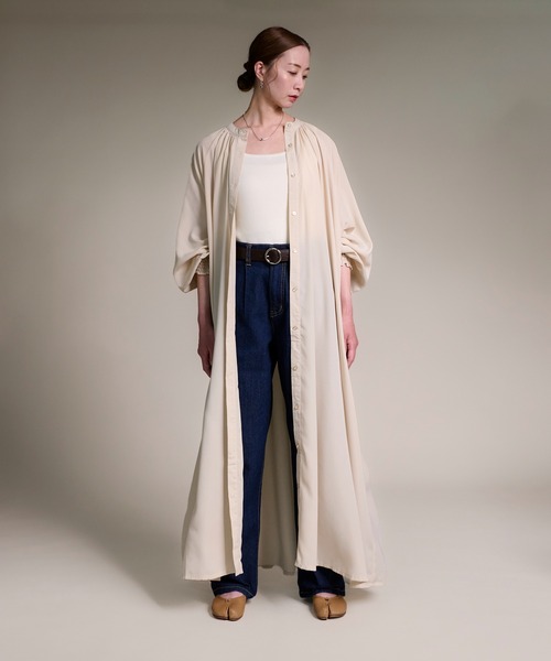 「folka」 長袖ワンピース FREE ライトグレー レディース_画像8