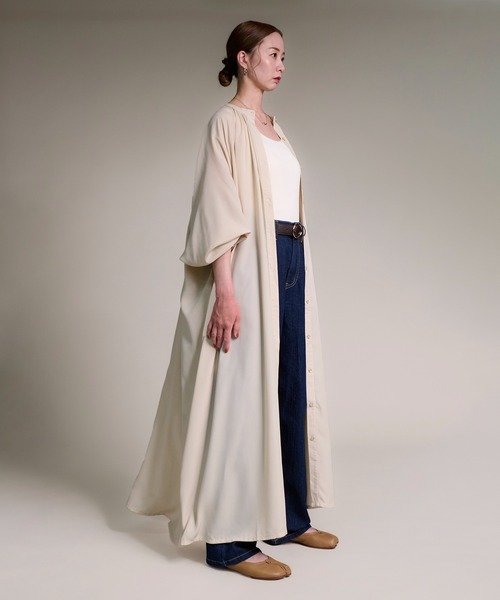 「folka」 長袖ワンピース FREE ライトグレー レディース_画像9