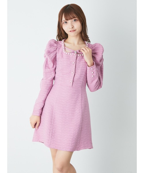 「Ank Rouge」 長袖ワンピース M ベビーピンク レディース_画像2