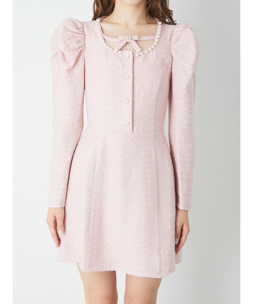 「Ank Rouge」 長袖ワンピース M ベビーピンク レディース_画像9