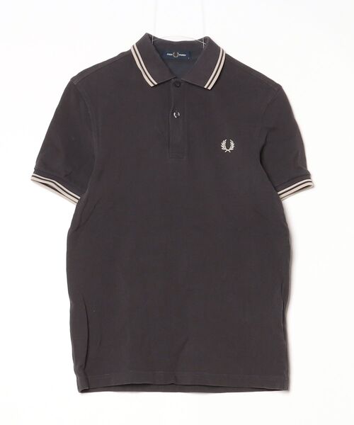 た*せ様 未着用品 Fred Perry メンズ ポロシャツ XL チャコールグ FRED PERRY（フレッドペリー） 半袖ポロシャツ SMALL チャコールグレー