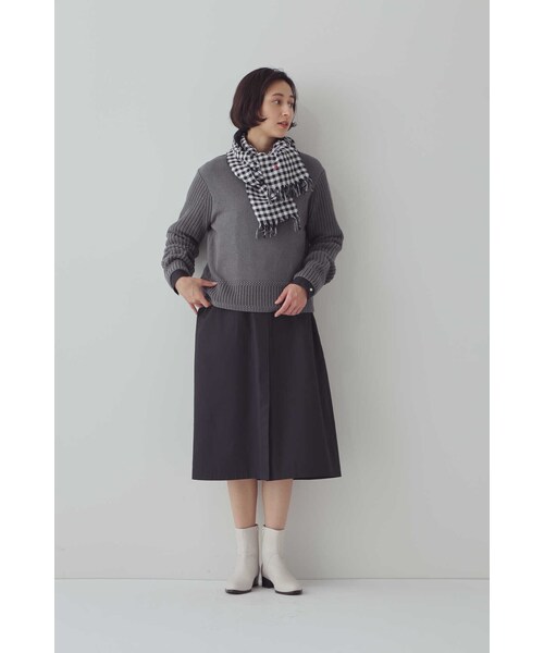 「human woman」 長袖ニット MEDIUM グレー系その他 レディース_画像4