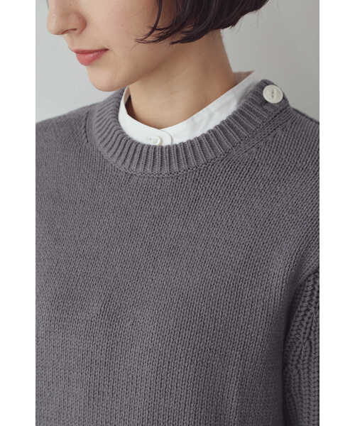 「human woman」 長袖ニット MEDIUM グレー系その他 レディース_画像8