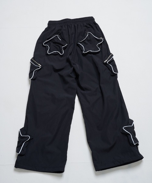 Hauls ワイドパンツ カーゴパンツ 星降る夜のナイロンパンツ