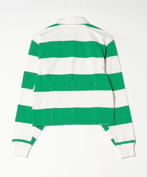 極美品 レディース ポロラルフローレン 正規 全豪オープン テニス クロップド ジャージー ラグビーシャツ S ショート丈 ラガーシャツ POLO RALPH LAUREN POLO RALPH LAUREN - 極美品 レディース ポロラルフローレン 正規 全豪