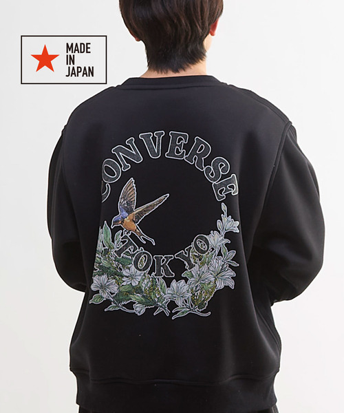 CONVERSE TOKYO トレーナー スウェット BACK FLOWER LOGO SWEAT 