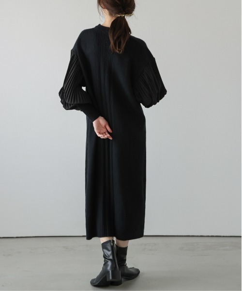 「La-gemme」 ニットワンピース フリー ベージュ レディース_画像5