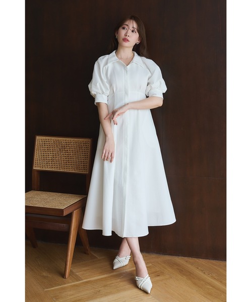 「Her lip to」 シャツワンピース M グレー レディース