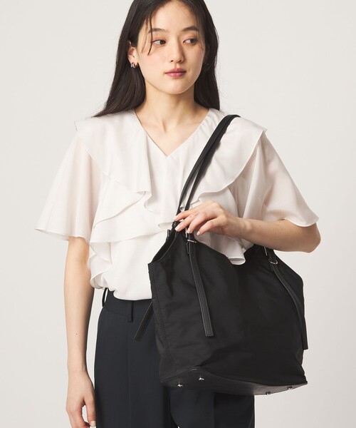 トートバッグ 「WEB限定」2WAYバックルハンドル トートバッグ / ショルダーバッグ / A4サイズ はっ水 レディースの画像