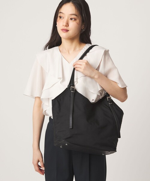 トートバッグ 「WEB限定」2WAYバックルハンドル トートバッグ / ショルダーバッグ / A4サイズ はっ水 レディースの画像