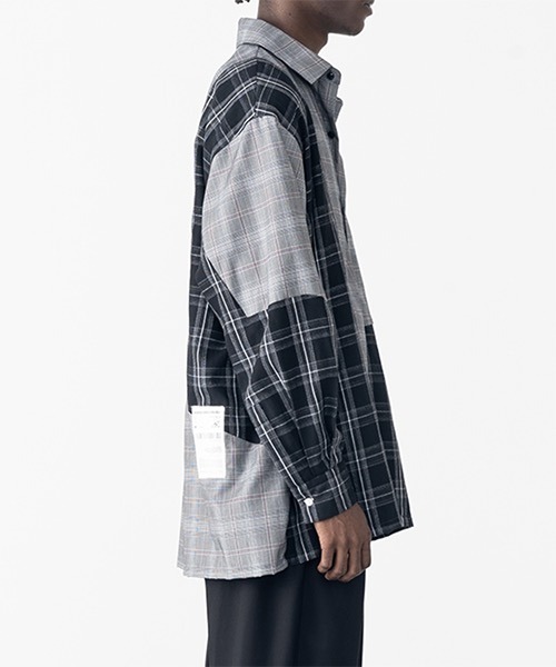 「HARSH AND CRUEL」 長袖シャツ S グレー系その他 メンズの画像
