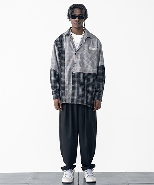 「HARSH AND CRUEL」 長袖シャツ S グレー系その他 メンズの画像