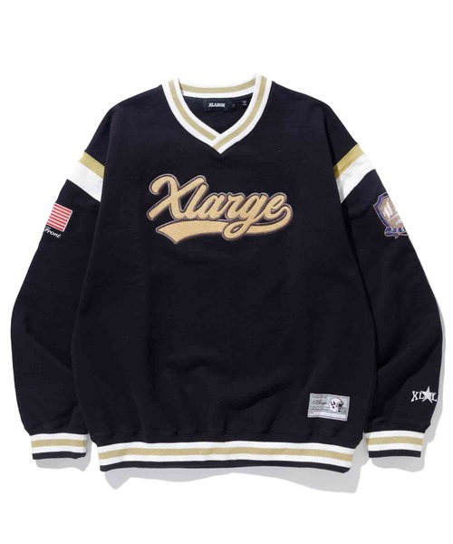 「XLARGE」 スウェットカットソー M ネイビー メンズの画像