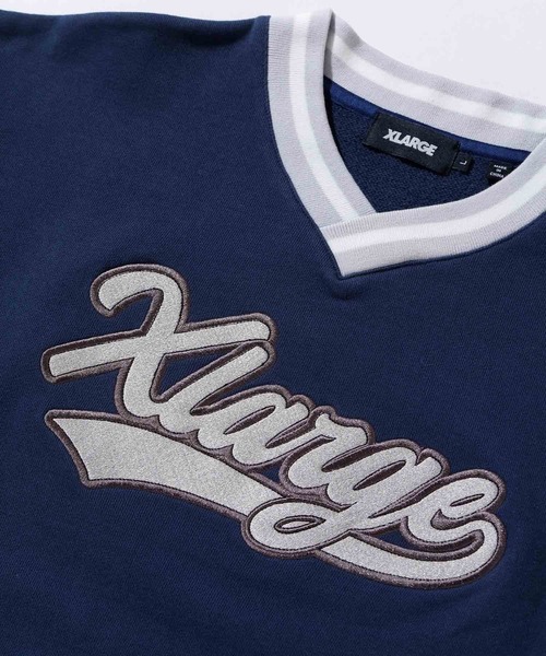 「XLARGE」 スウェットカットソー M ネイビー メンズの画像