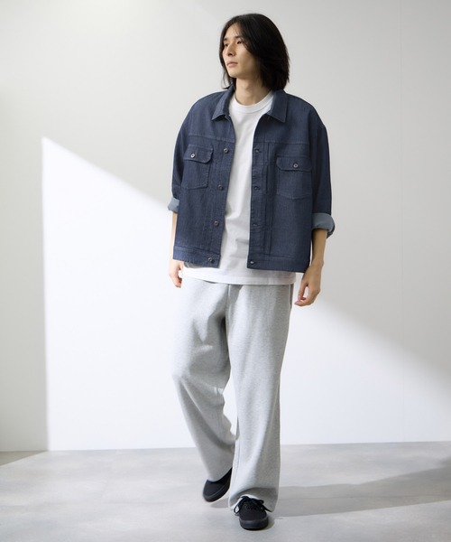 NAVY uvカット デニムジャケット gジャン ブリーズデニム Type2
