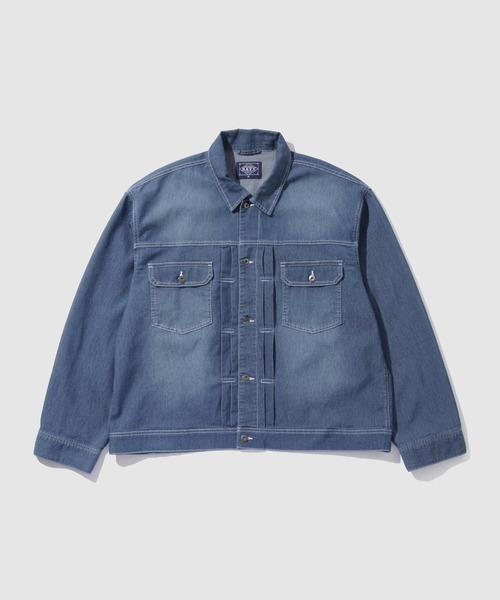 #FR2デニムジャケット NAVY uvカット デニムジャケット gジャン ブリーズデニム Type2