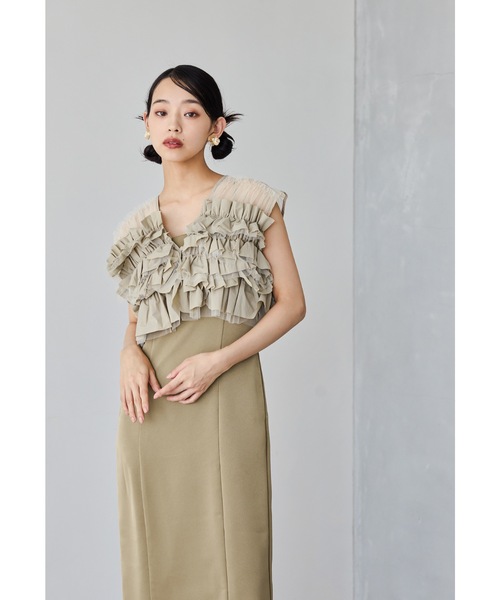 niana（ニアナ） コンビワンピース M チャコール レディース