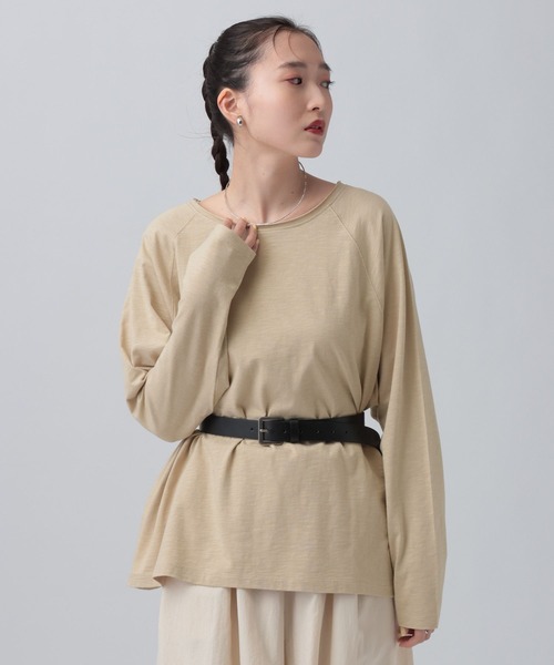 LEPSIM（レプシィム） tシャツ スラブクルーLS 647648 レディース