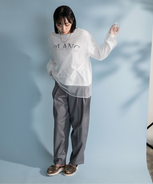 「Eimee Law」 長袖カットソー 38 オフホワイト レディースの画像