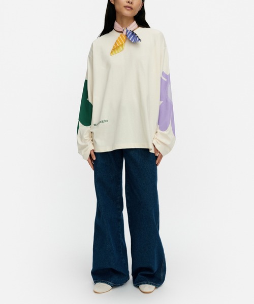マリメッコ　kioski Tシャツ　ウニッコ　新品未使用 marimekko（マリメッコ） tシャツ 「kioski」 Siksak Unikko / shirt
