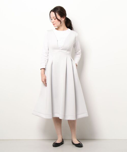 「CELFORD」 サロペットスカート 36 アイボリー レディースの画像