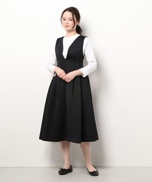 「CELFORD」 サロペットスカート 36 アイボリー レディースの画像