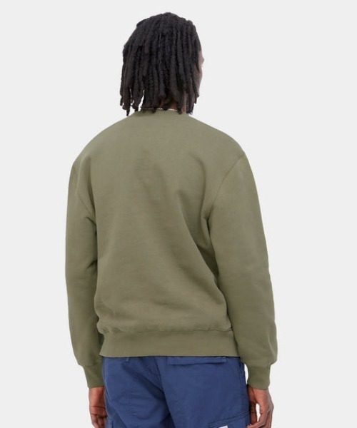 「Carhartt WIP」 スウェットカットソー L カーキ メンズ_画像3
