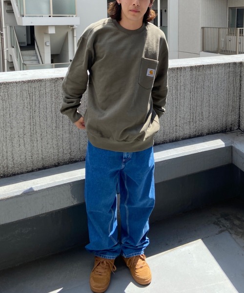 「Carhartt WIP」 スウェットカットソー L カーキ メンズ_画像9