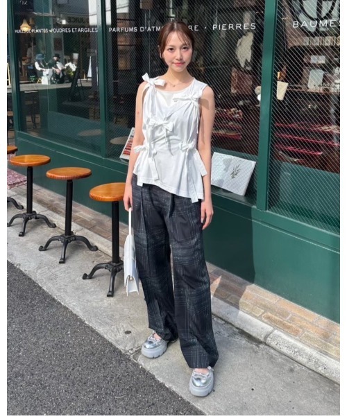 LE CIEL BLEU（ルシェルブルー） tシャツ タンクwボウズ / Tank w/Bows
