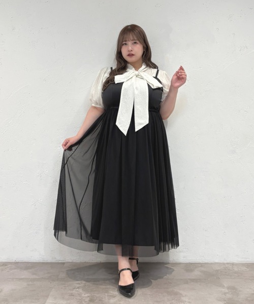 Louiosy（ルオシー） ワンピース 「Louiosy」「大きいサイズ」チュール