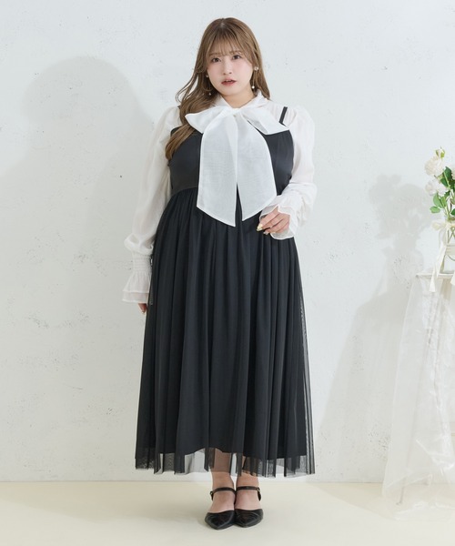 Louiosy（ルオシー） ワンピース 「Louiosy」「大きいサイズ」チュール
