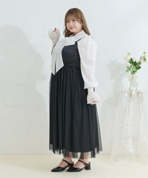 Louiosy（ルオシー） ワンピース 「Louiosy」「大きいサイズ」チュール