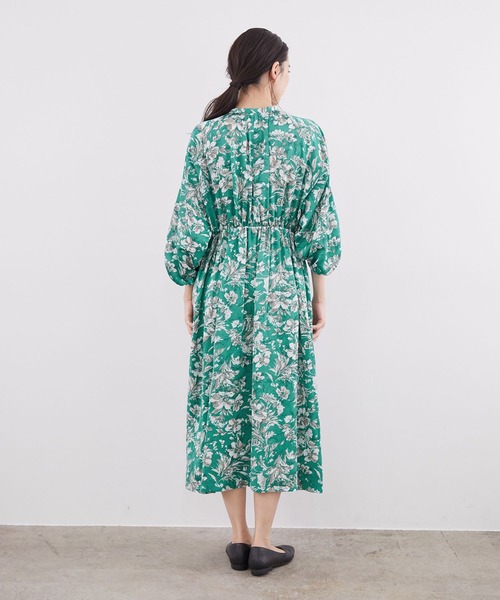 「ROPE'」 長袖ワンピース 38 モスグリーン レディース_画像5