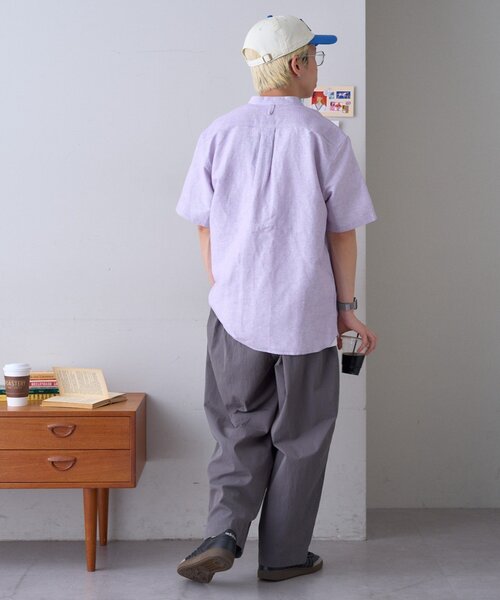 パンツ 「GEVACO」ギャザーテーパードパンツ レディース メンズの画像