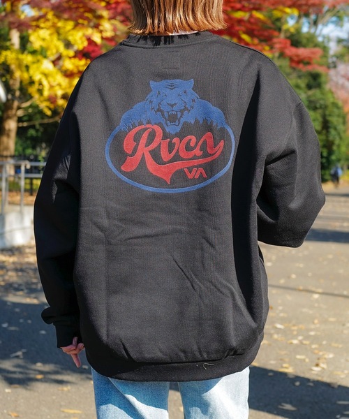 「RVCA」 スウェットカットソー MEDIUM ホワイト メンズ_画像3