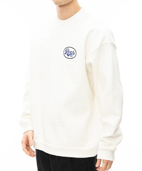 「RVCA」 スウェットカットソー MEDIUM ホワイト メンズ_画像5