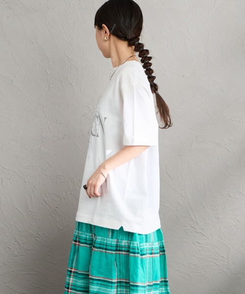 AMERICANA（アメリカーナ） tシャツ AMRCN FLOWER プリントTシャツ