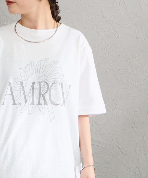 AMERICANA（アメリカーナ） tシャツ AMRCN FLOWER プリントTシャツ