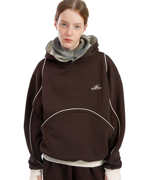 SUNLOVE（サンラブ） パーカー Crescent Brushed Hoodie レディース