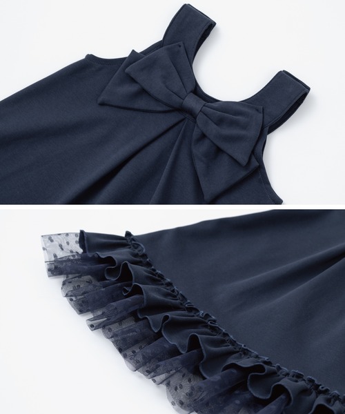 「panpantutu」 「KIDS」ノースリーブワンピース 130cm ネイビー キッズ_画像5