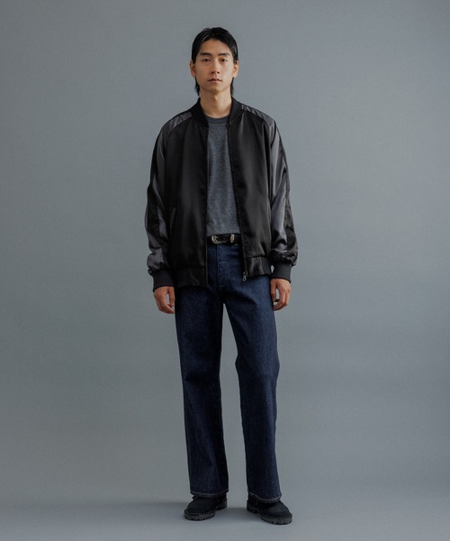 「ADAM ET ROPE'」 スカジャン L ブラック メンズ_画像6