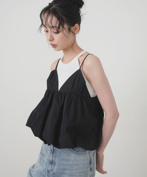 LIAN（リアン） キャミソール 「撥水加工」バルーンキャミビスチェ