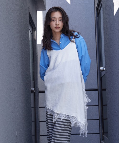 OFROOM キャミソール Asymmetric Lace Cami｜アシンメトリーレース