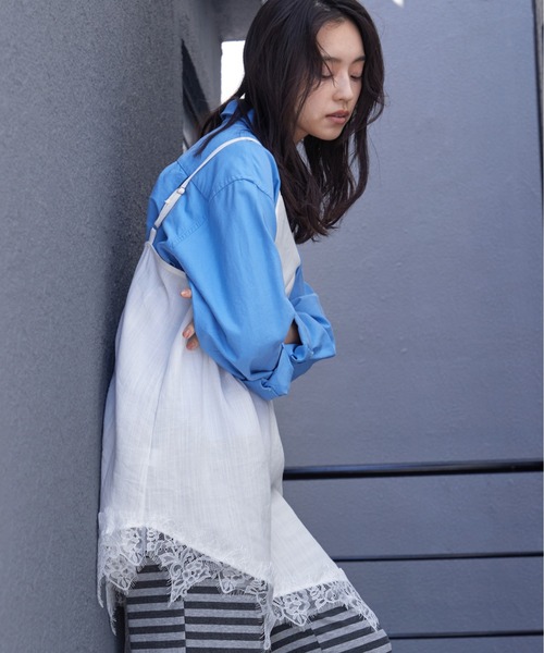 OFROOM キャミソール Asymmetric Lace Cami｜アシンメトリーレース