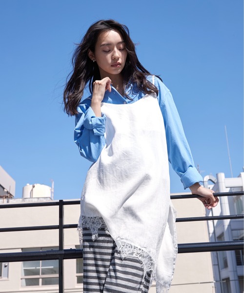 OFROOM キャミソール Asymmetric Lace Cami｜アシンメトリーレース