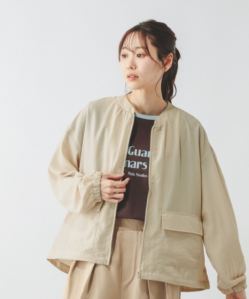 人気品★未使用級◎BY360MASTER　バルカラーブルゾン GLOBAL WORK（グローバルワーク） ブルゾン アウター UVエアかるシアー