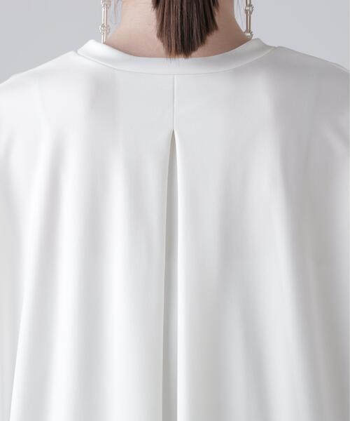 ADORE アドーア ホワイト 半袖トップス ハイネックトップス ADORE（アドーア） tシャツ 半袖 マットポンチトップス レディース