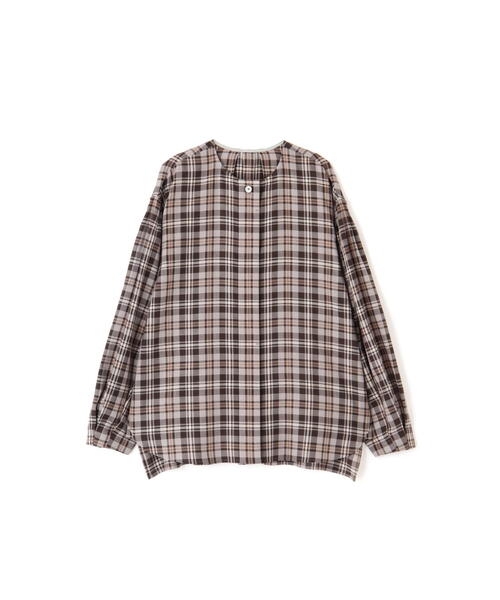 「human woman」 長袖ブラウス MEDIUM チャコールグレー レディース_画像2
